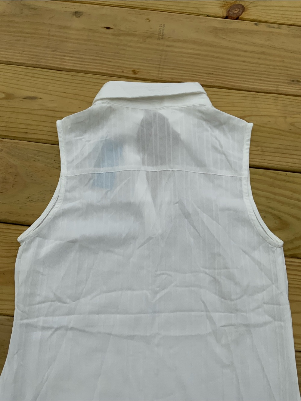 NWT Cupshe White Sleeveless Swim Cover Up With Split V Neck Size Small - Picture 8 of 11
